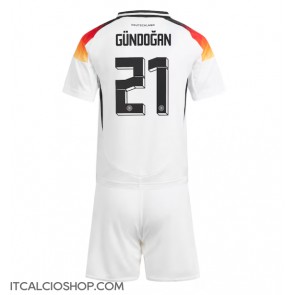 Germania Ilkay Gundogan #21 Prima Maglia Bambino Europei 2024 Manica Corta (+ Pantaloni corti)